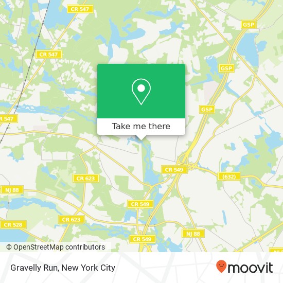 Gravelly Run map