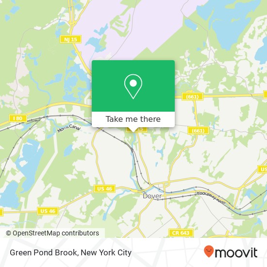 Green Pond Brook map