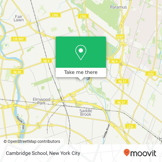 Mapa de Cambridge School