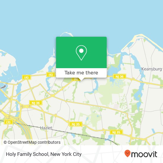 Holy Family School map