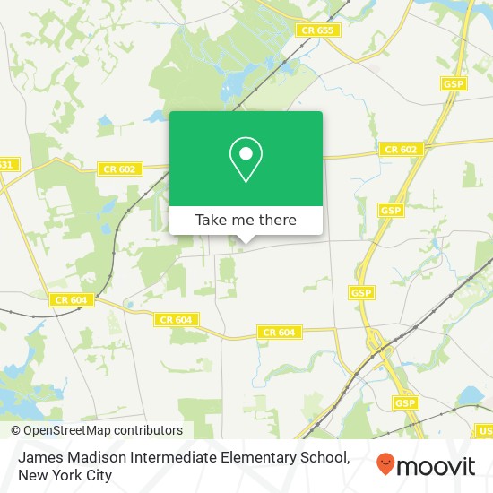 Mapa de James Madison Intermediate Elementary School