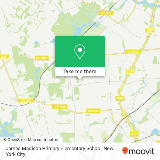 Mapa de James Madison Primary Elementary School