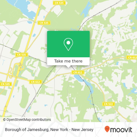 Borough of Jamesburg map