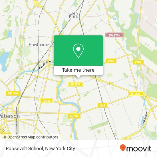 Roosevelt School map