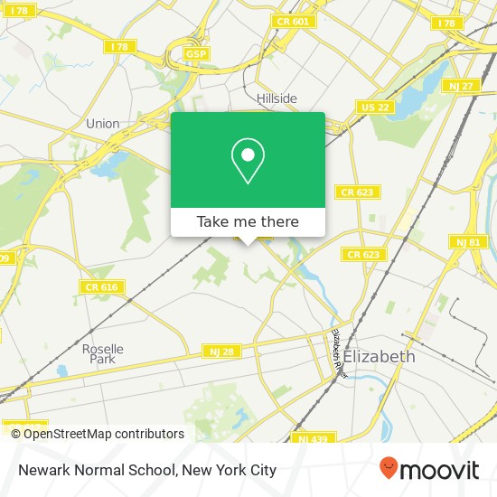 Newark Normal School map