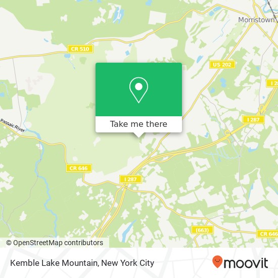 Mapa de Kemble Lake Mountain