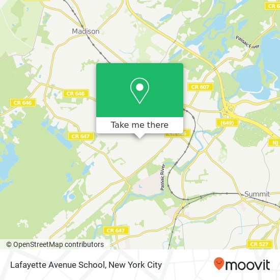 Lafayette Avenue School map