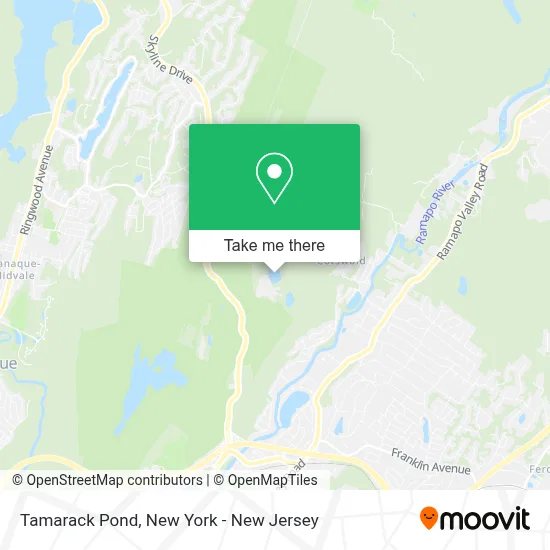 Tamarack Pond map