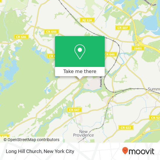 Long Hill Church map