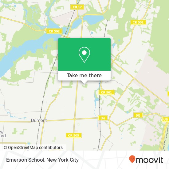 Emerson School map