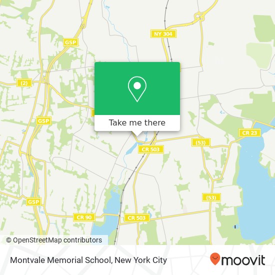 Montvale Memorial School map