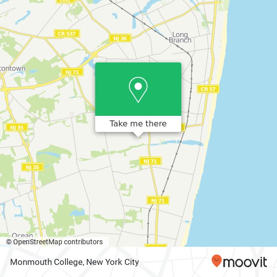 Mapa de Monmouth College