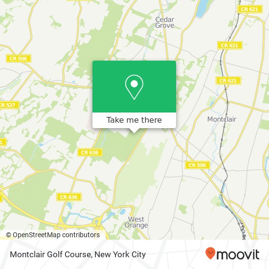 Montclair Golf Course map