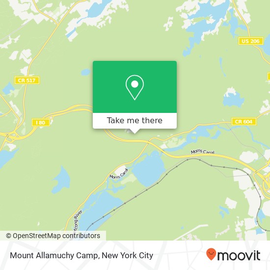 Mount Allamuchy Camp map