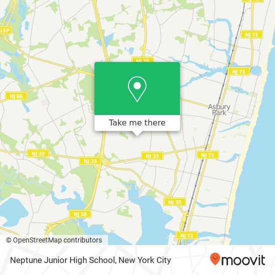 Neptune Junior High School map