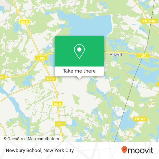 Newbury School map