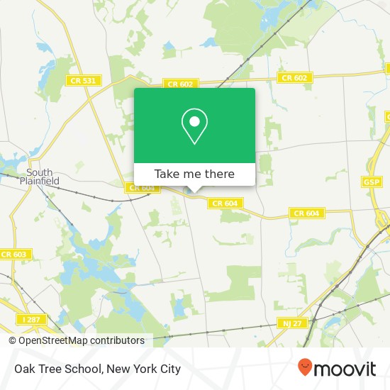 Mapa de Oak Tree School