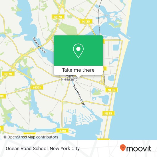 Ocean Road School map