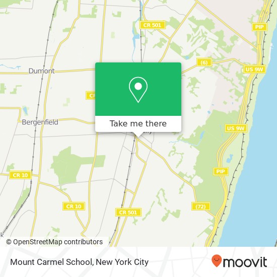 Mount Carmel School map