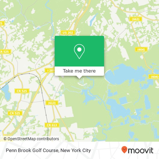 Penn Brook Golf Course map