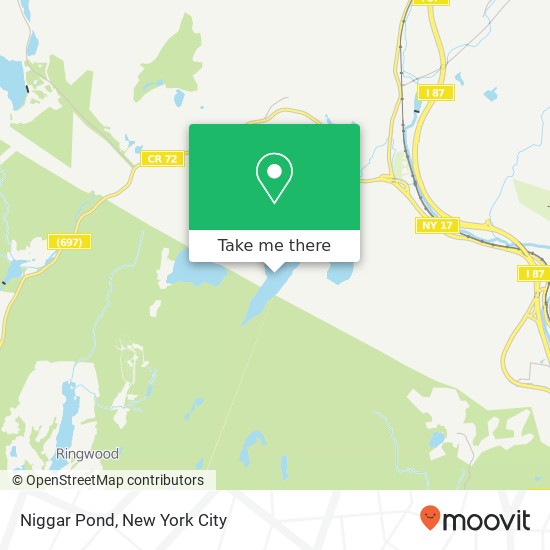 Niggar Pond map