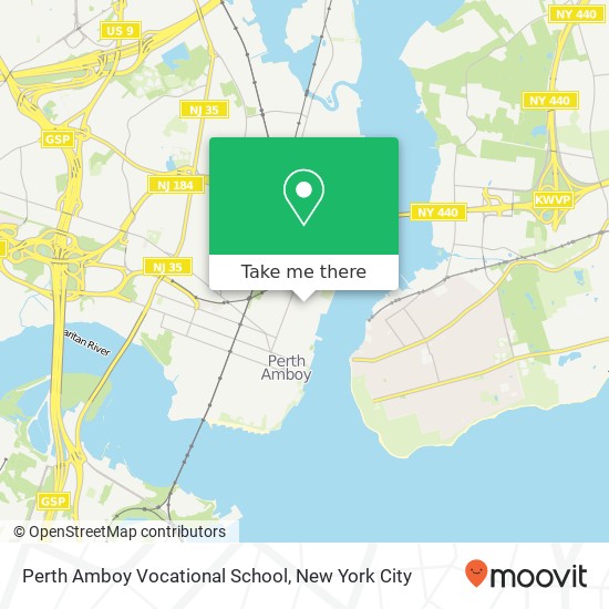 Mapa de Perth Amboy Vocational School