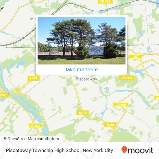 Piscataway Township High School map