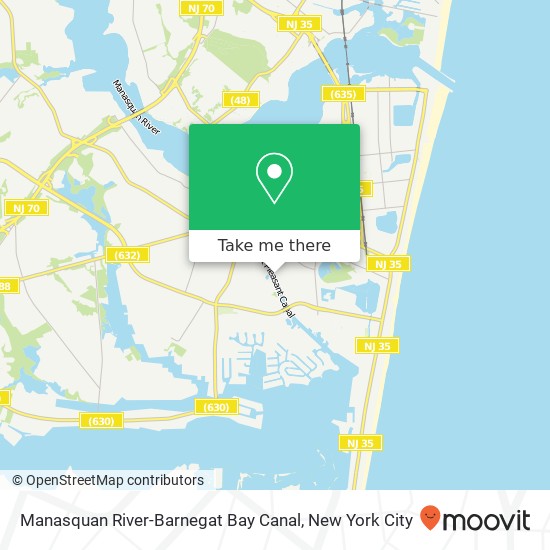 Mapa de Manasquan River-Barnegat Bay Canal