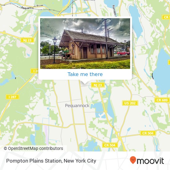 Mapa de Pompton Plains Station