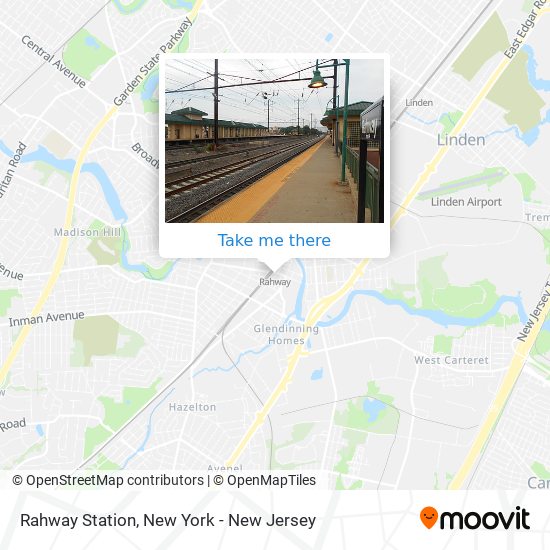 Rahway Station map