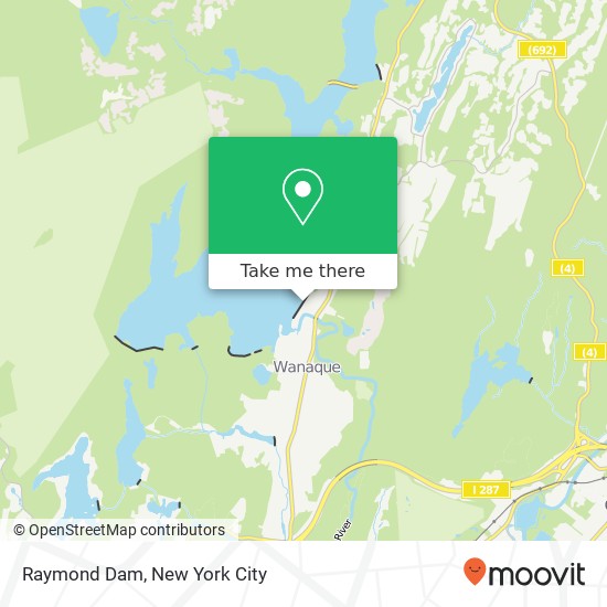 Raymond Dam map