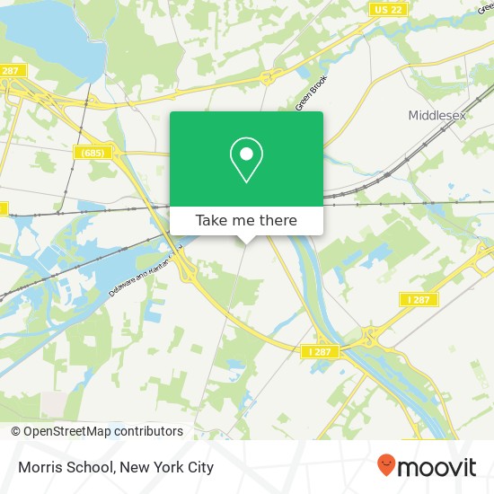 Mapa de Morris School