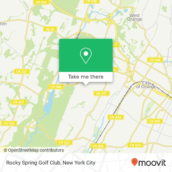 Rocky Spring Golf Club map