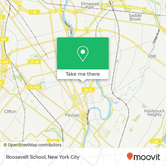 Roosevelt School map