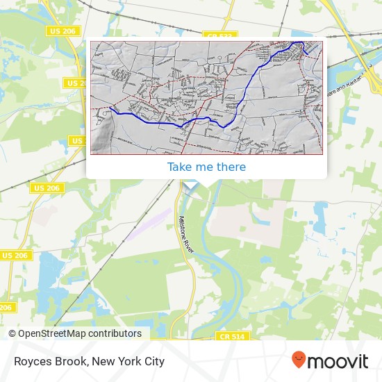 Mapa de Royces Brook