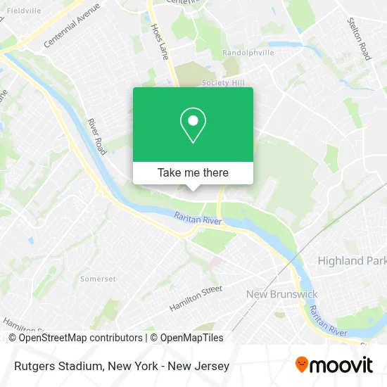 Rutgers Stadium map