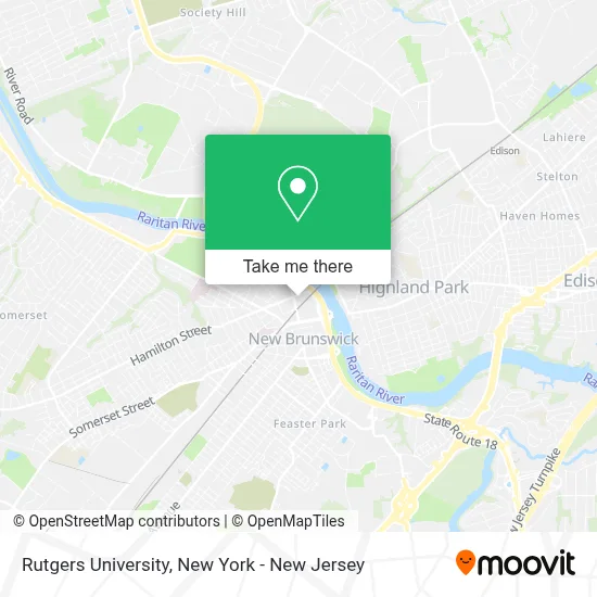 Rutgers University map