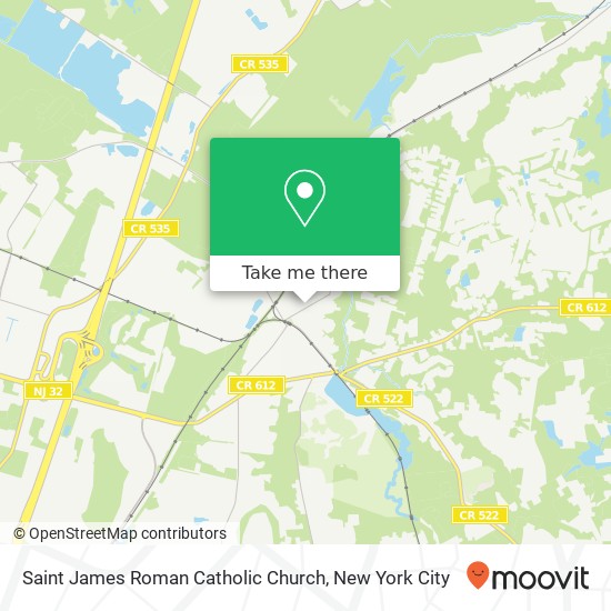 Saint James Roman Catholic Church map