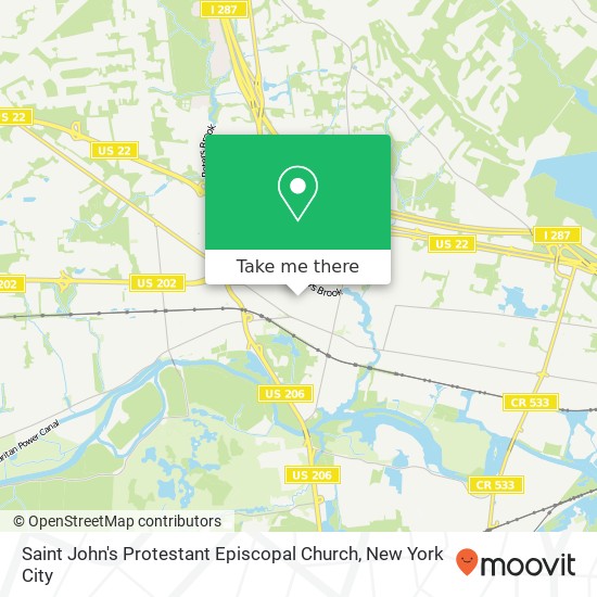 Mapa de Saint John's Protestant Episcopal Church