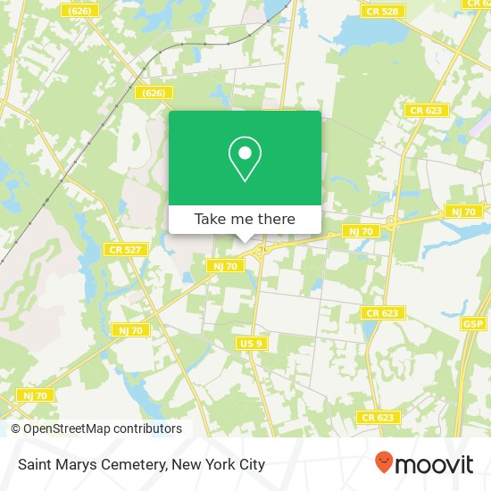 Saint Marys Cemetery map