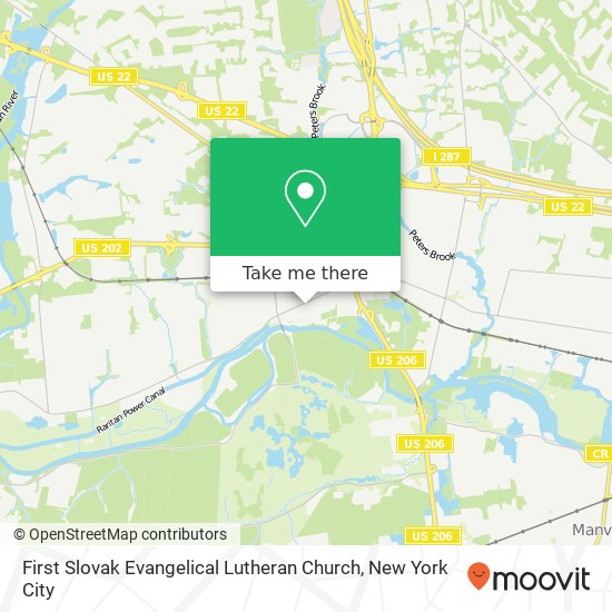 Mapa de First Slovak Evangelical Lutheran Church