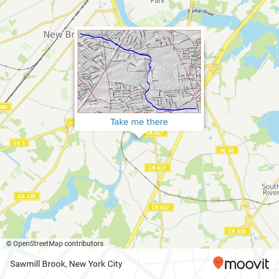 Sawmill Brook map