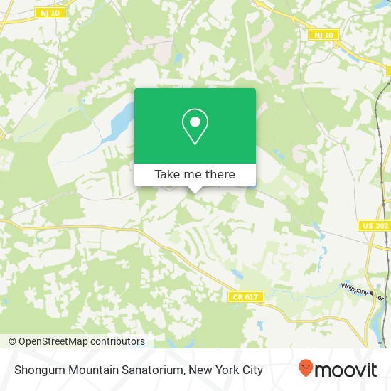 Mapa de Shongum Mountain Sanatorium