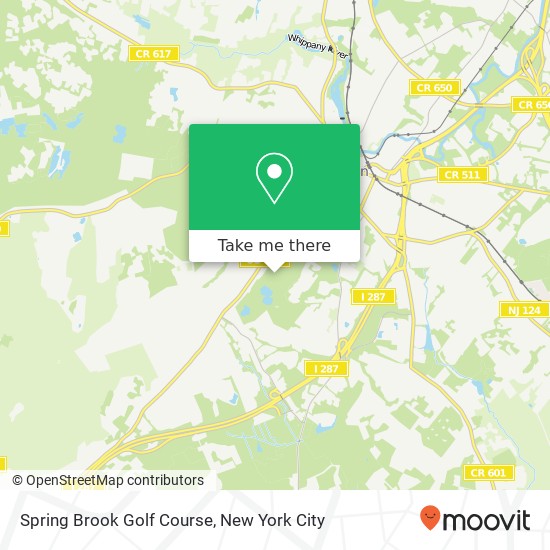 Spring Brook Golf Course map