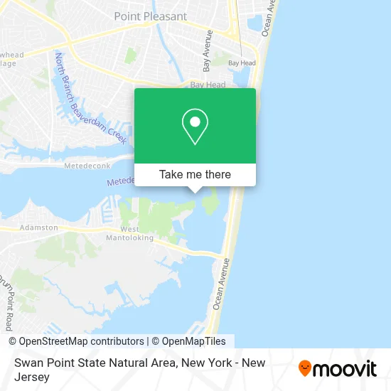 Swan Point State Natural Area map