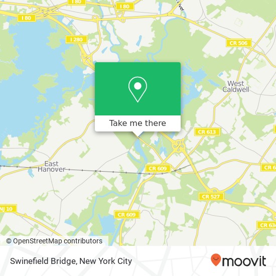 Swinefield Bridge map