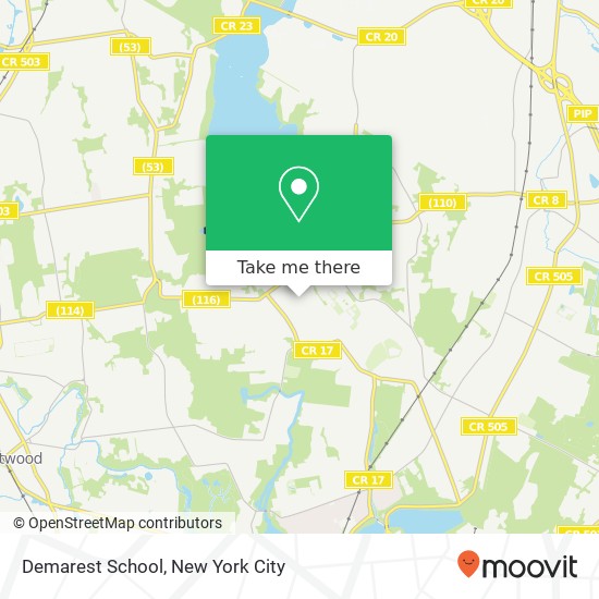 Mapa de Demarest School