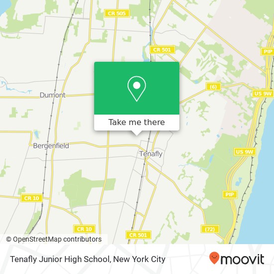 Tenafly Junior High School map