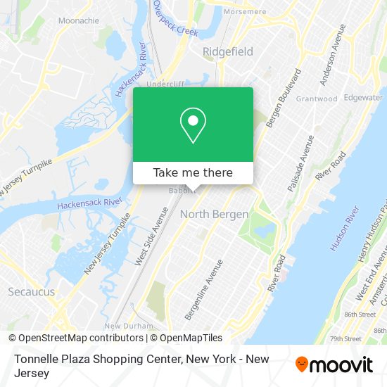 Tonnelle Plaza Shopping Center map