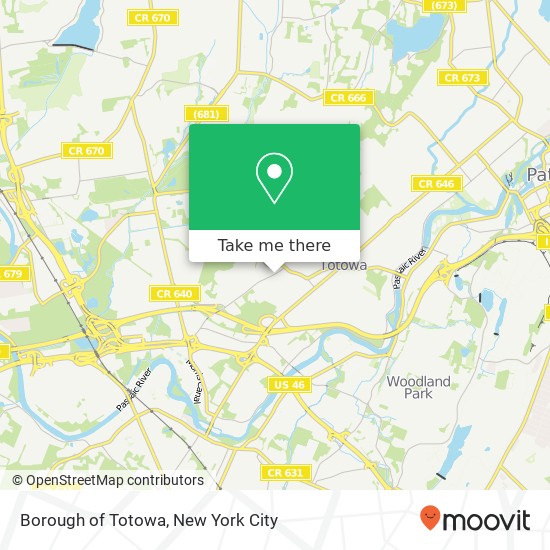 Mapa de Borough of Totowa